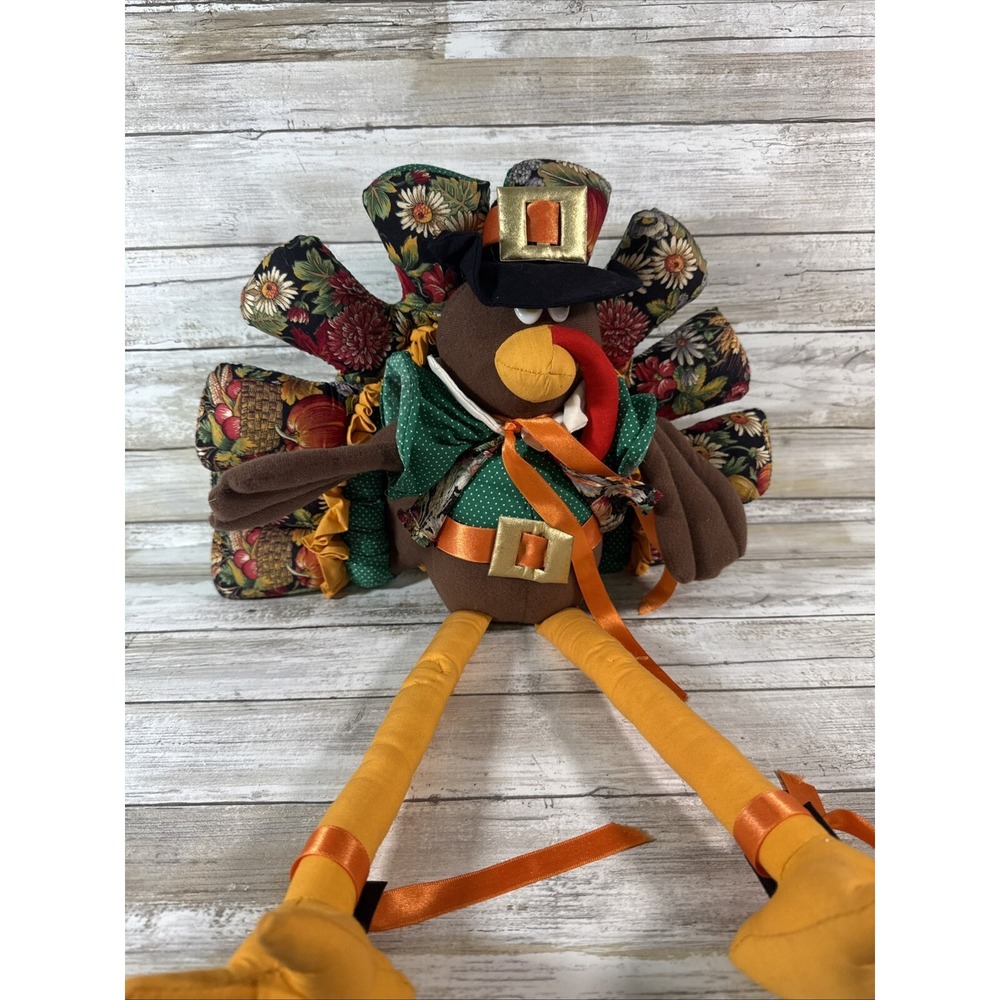 Tom Turkey Plush Quilted & Stuffed‎ Decor Animal